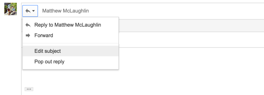 how to edit gmail subject line