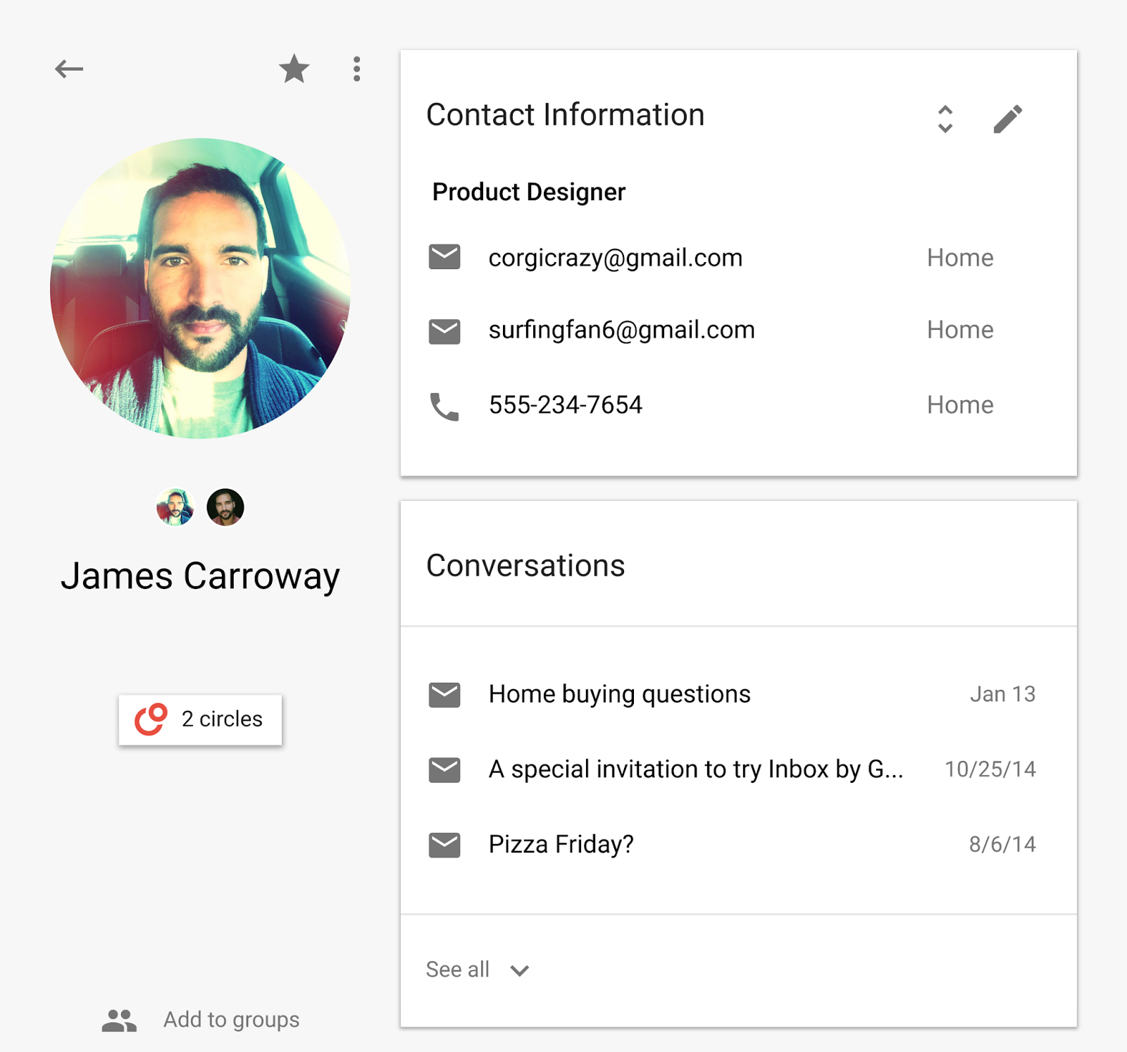 new google contacts now enabled for google apps domains contact card